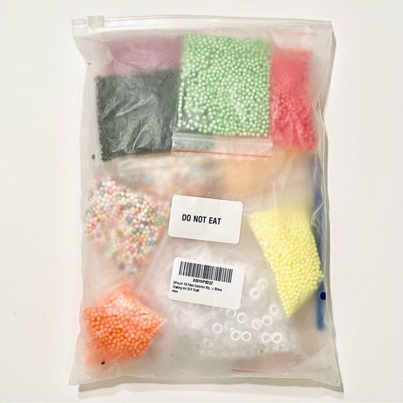OPount Multi Styrofoam Clear Fishbowl Bead Colorful Add-Ins DIY Slime Craft Kit - Picture 11 of 14